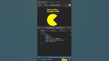 How to make Pac-Man in CSS #shorts #css #webdevelopment #programming #youtube #viral #shortsfeed
