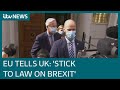 Brexit row boils over amid threat of legal action | ITV News