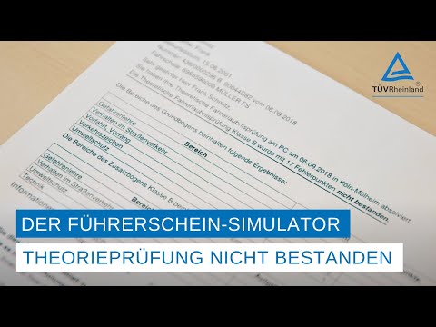 Theorieprüfung nicht bestanden | Was nun? | Der Führerschein-Simulator