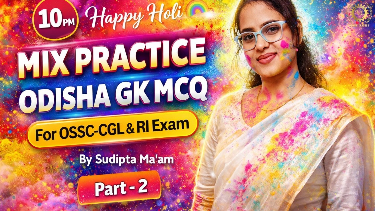 PYQs OF ODISHA GK || mix practice MCQS part- 2 || FOCUSED ON ODISHA CGLE ||