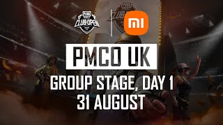 [EN] 2021 PMCO UK Group Stage Day 1 | Fall Split | PUBG MOBILE Club Open 2021 | Xiaomi