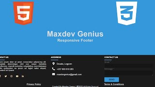 [TUTO]Responsive footer design HTML and CSS only
