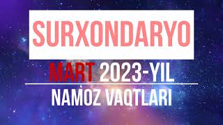 Namoz vaqtlari Surxondaryo Mart 2023 yil | Намоз вақтлари Сурхондарё Март 2023 йил screenshot 4