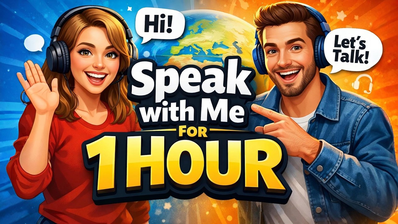 Speak with Me: 1 Hour Immersive English Speaking Practice - Boost Your Fluency Now!