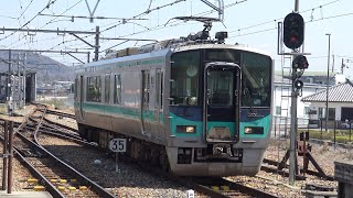 【4K】JR加古川線　普通列車125系電車　ｶｺN2編成　厄神駅到着