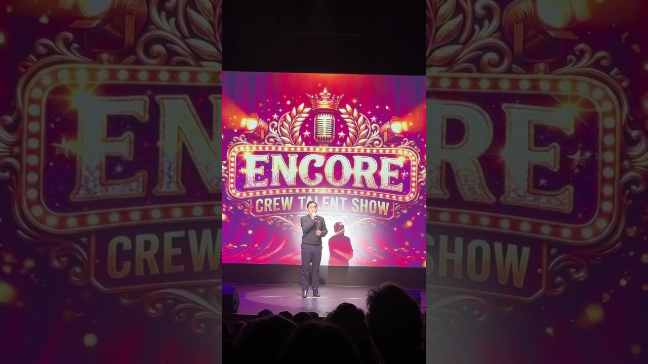 Encore Crew members talent show on Norwegian Cruise