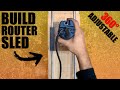 How To Build a Homemade Adjustable Router Sled - DIY