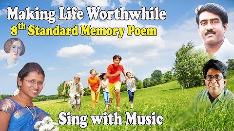 Making Life Worthwhile with Music - 8th Std Memory Poem/Justin#Z.J.F. Xavier# Santhana Rajesh