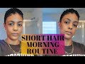 My TWA Tapered Cut Daily Morning Routine | Type 3c/4a Natural Hair
