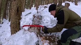 Cdaning Alone In A Cozy Treehouse  Hidden Deep In The Snowcovered Forestdouyin Selectio