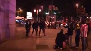 Столкновение c полицией после матча  «Реал» - «Атлетико»