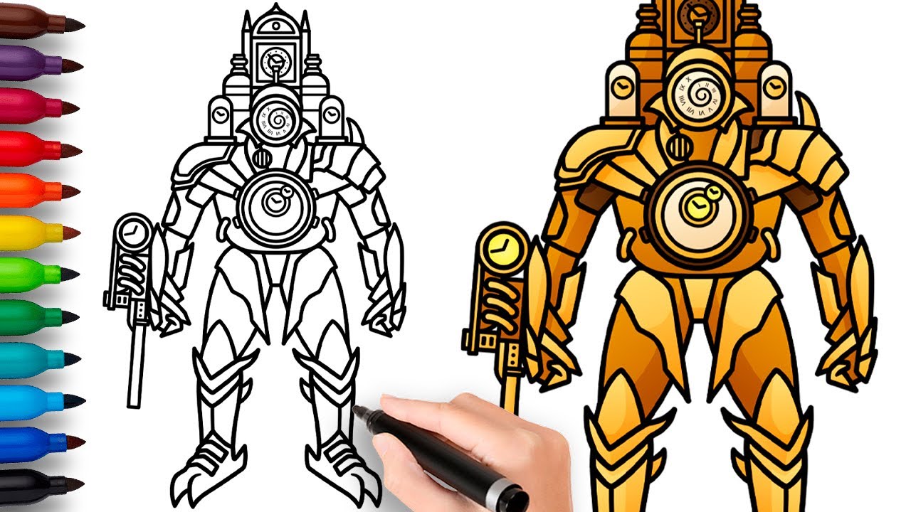 HOW TO DRAW CLOCKMAN TITAN  Skibidi Toilet Multiverse - Easy Step by Step  Drawing 