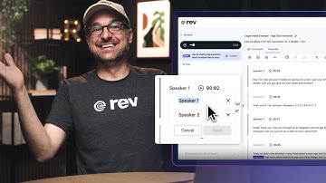 Editing Speaker Labels in the Transcript Editor