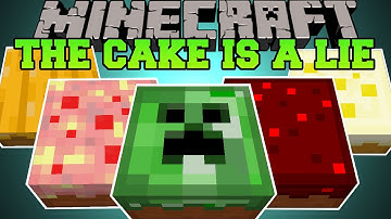 Minecraft: THE CAKE IS A LIE (DEADLY AND EPIC CAKES!) Cake is a Lie Mod Showcase
