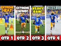College Football 26 BUT Every Quarter the WEATHER gets WORSE
