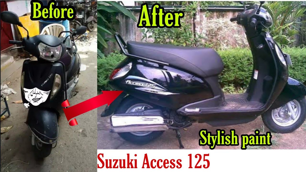 Suzuki Access 125 Denting painting work|| Mobeen tech group