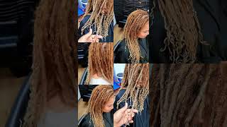 Pink Loc Sprinkles 💗✨️ #luvonlocd #locsprinkles #crochetlocs #womenlocstyles  #blondelocs