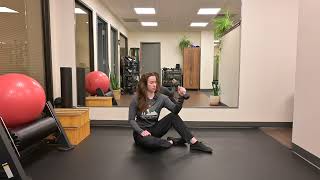 Seated Shoulder External Rotation Eccentric Focus