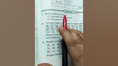 Class 8: Maths Exercise 17.2 (Data Handling - Group Data) Video 2