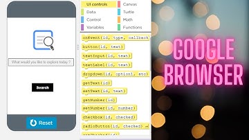 how to create Google browser in applab in code.org.