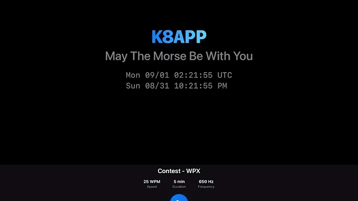 Head Copy   CQ WPX Contest Simulator 25WPM 5 Minutes