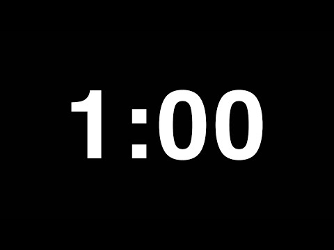 1 Minute Countdown - 60 Seconds Timer
