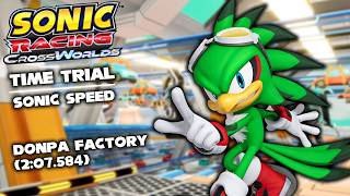 Sonic Racing CrossWorlds: Time Trial - Donpa Factory (Sonic Speed) | 2:07.584