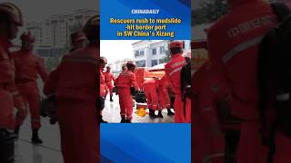 Rescuers rush to mudslide-hit border port in SW Chinas Xizang