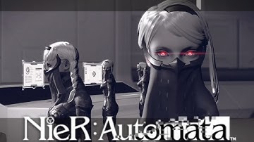 Nier Automata Route C Gameplay Walkthrough Intro (Third Playthrough)