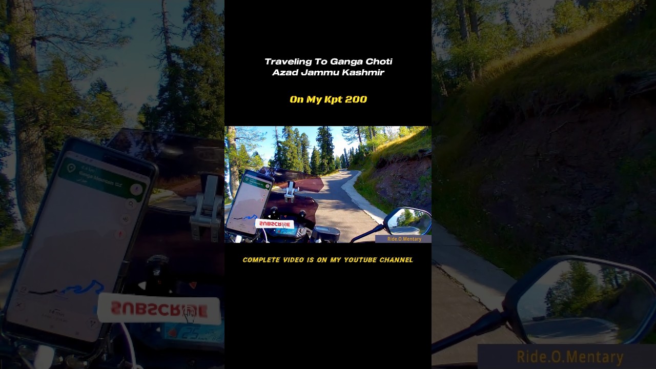 Traveling To Ganga Choti Azad Kashmir On My Kpt 200 🏍️ 🏕️ ⛰️ 