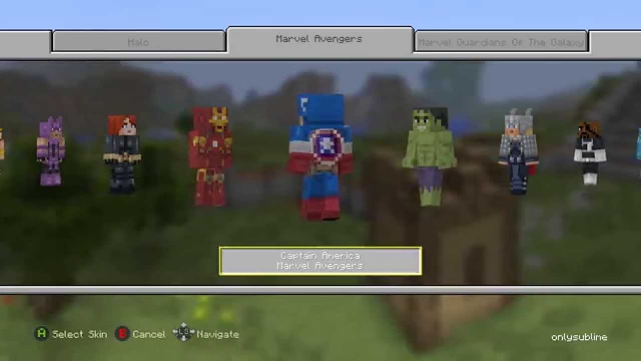 Marvel Avengers skin pack Minecraft Xbox One Edition - YouTube
