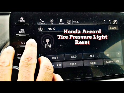 Honda Accord tire pressure low how to reset tpms