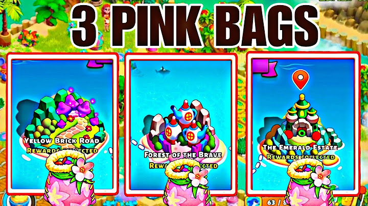 3 Pink Bags Yellow Brick Road | Forest Of The Brave | The Emerald Estate | Family Island Pink Bag
