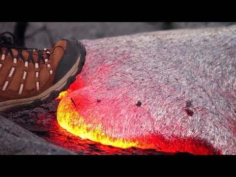 Lava Ayak Basarsak Ne Olur ?  - DENENDİ...