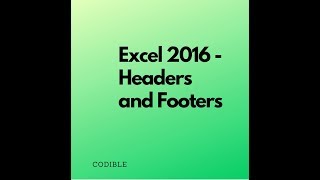 Headers and footers in excel 2016 screenshot 4