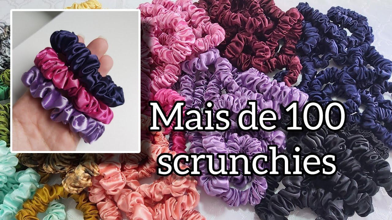 PRODUZINDO MAIS DE 100 MINI SCRUNCHIES