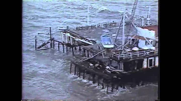 1983 Santa Monica Pier Collapse Storm TV News Coverage
