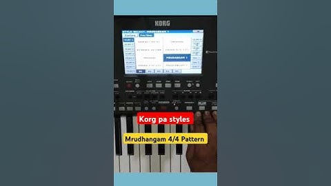 Korg pa styles||Mrudhangam style for korg pa 300,600,900,1000,700,3x,4x,5x.. #korg #korgpa600
