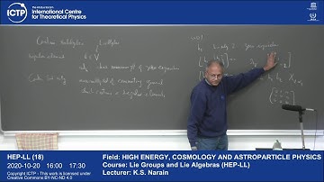 Lie Groups and Lie Algebras (HEP-LL) Lecture 18