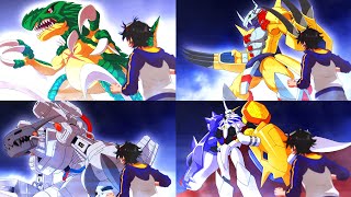Digimon Survive Agumon All Evolution/Digivolution Anime Cutscenes