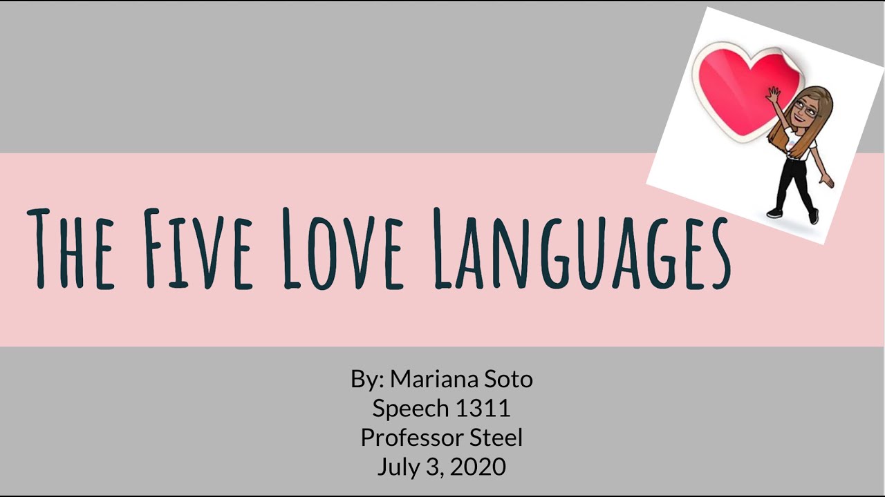 informative speech on love languages