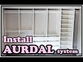 How to install IKEA  AURDAL system / Closet