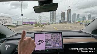 Tesla Full Self-Driving (Supervised) to IKEA & back with zero interventions