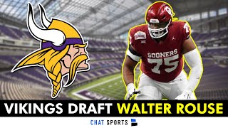 Minnesota Vikings Select OL Walter Rouse From Oklahoma In 6th Round of 2024 NFL Draft | Analysis