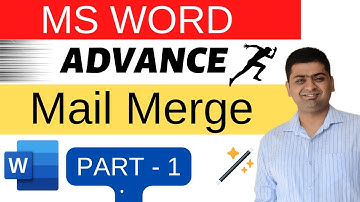 ADVANCE MAIL MERGE IN MS WORD || Mail Merge in MS Word in Hindi