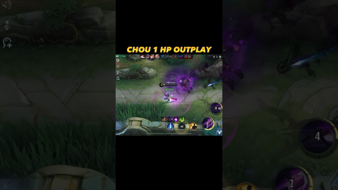 🥵chou 1hp outplay #mobilelegends #mlbb #choou #fyp #mobilelegends
