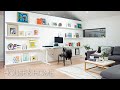 Makeover: Garage Transformed Into Modern Home Office And Entertainment Space