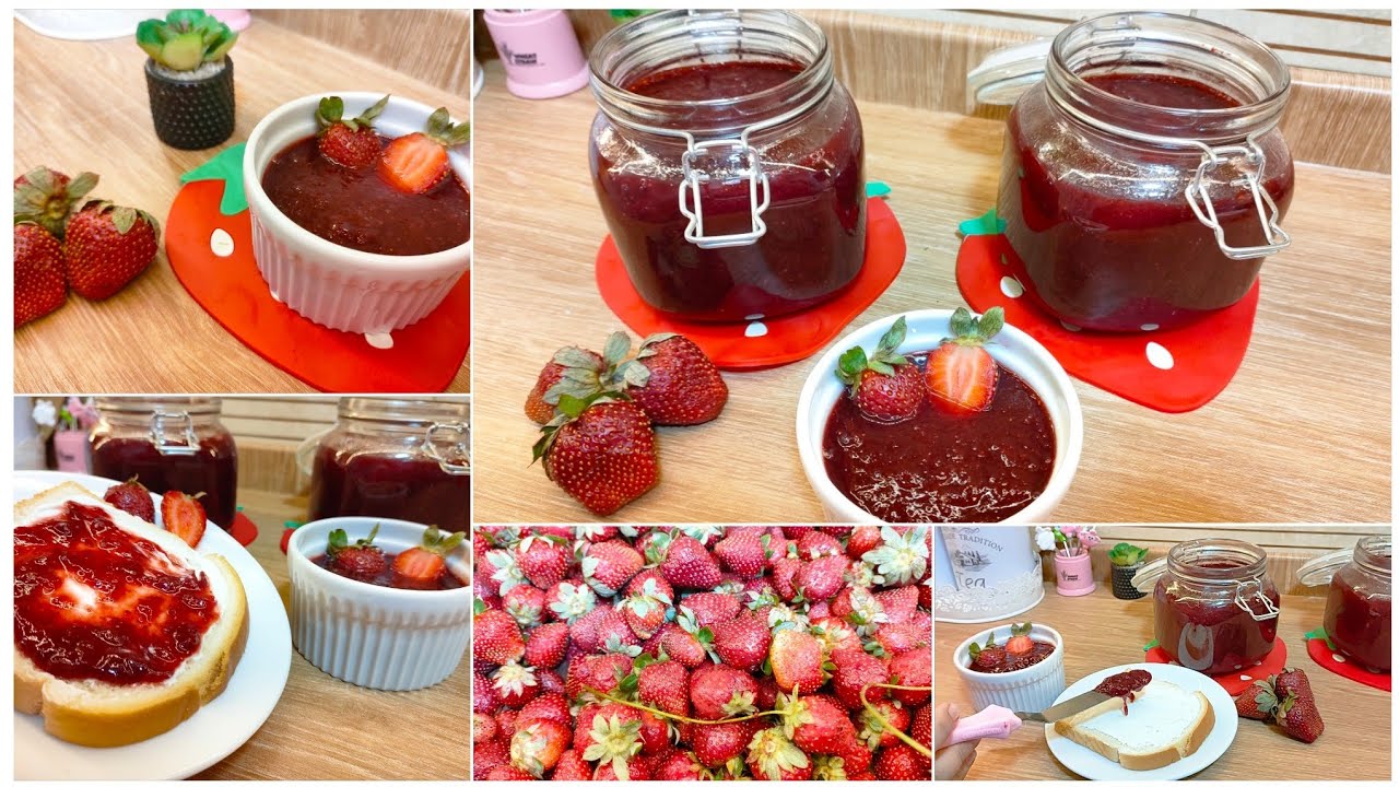 لسة بشوف ناس بتعملها غلط ❗مربى الفراولة بأسهل وأنجح طريقة ❗تقعد معاكى من السنة للسنة بقوامها المظبوط