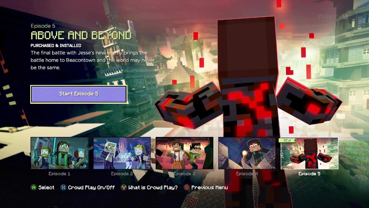 Minecraft Story Mode Season 2 Episode 5 Above & Beyond (Male) - YouTube