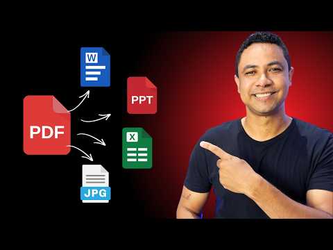 How to convert PDF to Word, Excel, PowerPoint, and JPG.